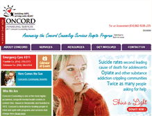 Tablet Screenshot of concordcounseling.org